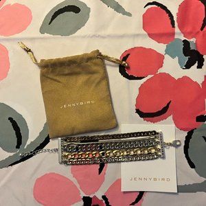 Jenny Bird Austin Cuff Stacked Layered Chain Bracelet New